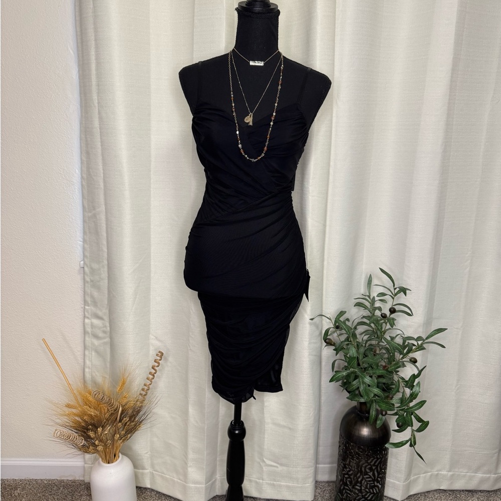 Lulu's Chic Black Strapless Dress